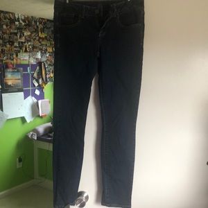 Dark wash skinny jeans
